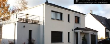 Maison Nae seine et marne tres contemporain 4 pans a faible pente sortie de toit contemporaine decroche toit plat archidesign