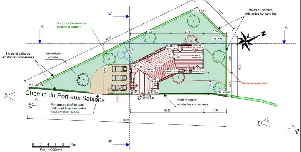 Plan Masse Implantation Maison Terrain - Designer Architecte Interieur Constructeur Maison sur Mesure Moderne Saint Pierre du Perray 91 (6)