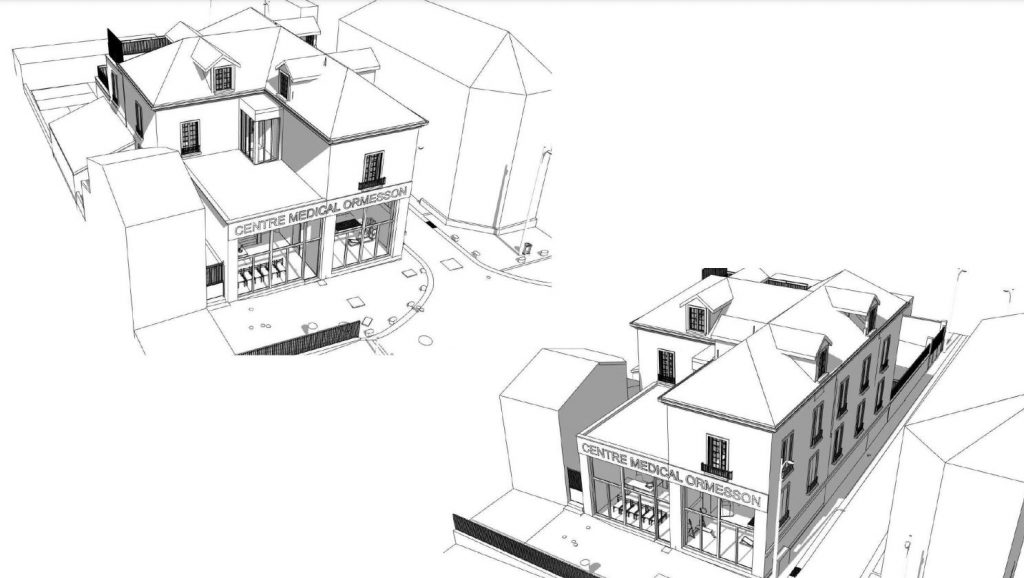 Etudes pour la Construction, Renovation, Restructuration d'un cabinet medical dans le 95 visuel 3D